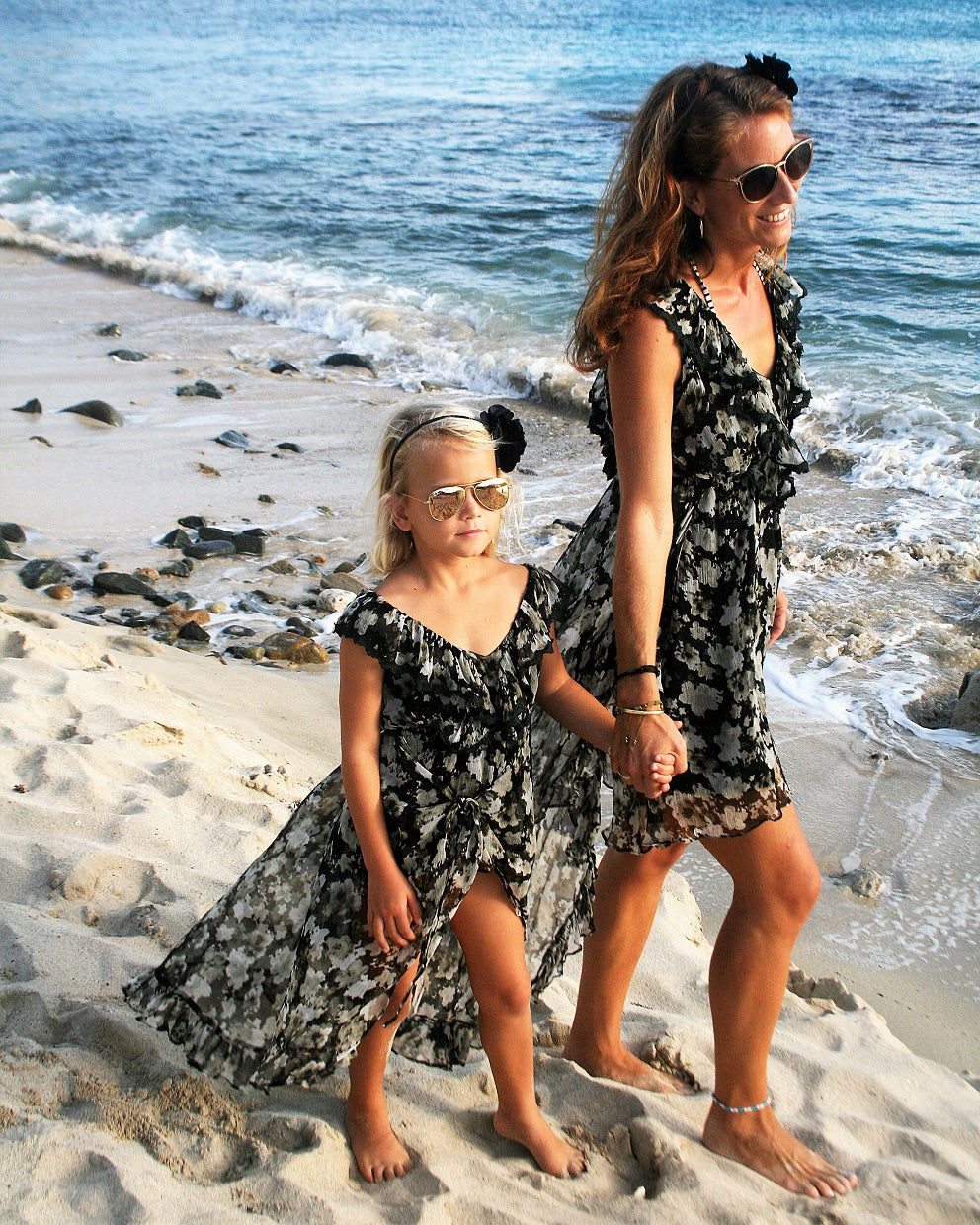 Mommy & Me Hi Low Ruffle Dress